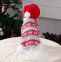 Vêtements de Noël pour animaux de compagnie : Pull design confortable avec chapeau pour chien – Idéal comme cadeau de Noël