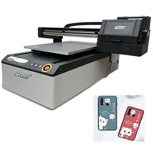 9060 Printer Uv Inkjet Digital, Printer Digital dengan Eps Xp600 I3200 kepala Uv Led, mesin cetak Curing A1 6090 Printer Uv
