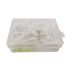 Boîte de rangement en plastique transparent avec séparateurs amovibles pour l'organisation des accessoires de quincaillerie domestique, rectangulaire, couverte, écologique - Product Image 4