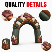 Arche Gonflable Personnalisée Style Patchwork – Porte d'Entrée Gonflable pour Mariage, Exposition, Magasin, Festival, Fête, Décoration Photo