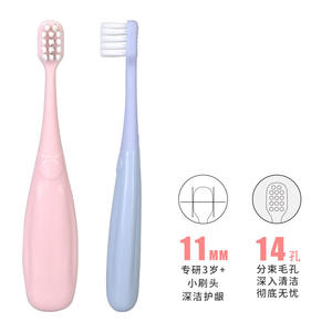 Brosse à dents personnalisable pour enfants, 12,5 cm, poils en nylon doux, pour usage domestique - Product Image 3