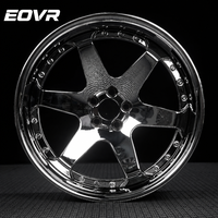 Rines/Ruedas Deportivas EVOR Forjadas de Aluminio Cromado Pulido Personalizadas de 17-22 Pulgadas 5x114.3/5x130/5x120 para Mercedes Urus C8 GTR