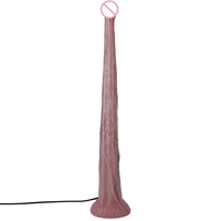 S8072 Meilleure vente : Dildo réaliste en silicone avec ventouse, 50 cm extra long, pour exploration anale, grand plug anal, jouet pour adultes 18+