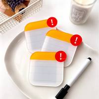 Tableau magnétique effaçable à sec personnalisé en acrylique durable, bloc-notes pour messages sur réfrigérateur, cuisine, maison, bureau, dortoir, école, repas hebdomadaires