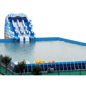 Grande Piscina con Telaio in PVC da 0,9 mm per Parco Acquatico Piscina e <span class=keywords><strong>Scivolo</strong></span> Acquatico - Product Image 1