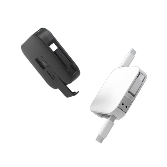 OEM 65W 4-in-1 Retractable Charging Cable , Multi-Function Fast Charger Cord, Type-C/Lightning/Micro USB, Business Gift