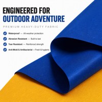 Tissu Oxford 100% nylon enduit PU, imperméable et résistant à l'abrasion, 420D, pour chaises de plage, sacs de rangement et abris de camping
