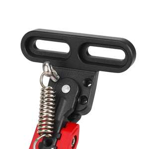 Ulip Black Red Adjustable Kickstand with Side Beveled Mounting Holes Electric Scooter 13.6CM Foot Support <b>Footrest</b> Parking Part - Product Image 3