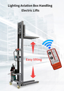 新型ポータブルモバイルフォークリフトトラック 300kg積載量 1.6m揚程 ステージライトサウンドボックス 220Vプラグインスタッカー - Product Image 2