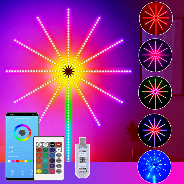 SMD5050 RGB LED Strip Lights Smart APP Remote Control Home Decorate Led String fairy Lights for Christmas Wedding Party TV Wall