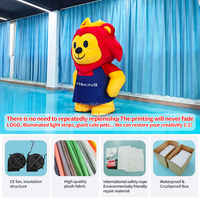 Vêtements de poupée gonflable interactifs en forme de lion danseur d'air facile à porter pour décorer des personnages de dessins animés