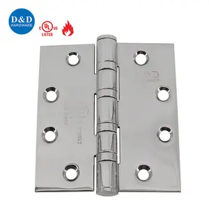 UL Fire rated door hardware SUS316 SUS304 Polished Stainless Steel door Hinges for hotel