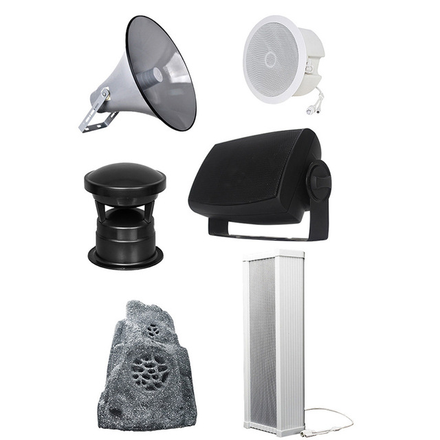Outdoor Waterproof 20W Stereo Class D Remote Control Sound Column IP Network Audio Campus Emergency Public Broadcast Loudspeaker