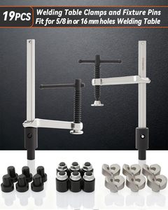 Ensemble de pinces et de goupilles de table de soudage, accessoires en acier au carbone pour une fabrication métallique précise - Product Image 2