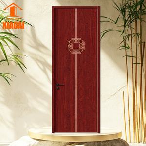 غطاء باب داخلي من الألياف متوسطة الكثافة (MDF) بتصميم صيني مقاوم للماء مقاس 2150*910 ملم مصنوع من الميلامين - Product Image 2