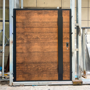 <span class=keywords><strong>Porte</strong></span> d'entrée pivotante en acier de luxe sur mesure avec serrure intelligente, <span class=keywords><strong>porte</strong></span> principale de villa, cadre en aluminium, <span class=keywords><strong>porte</strong></span> pivotante antivol - Product Image 2
