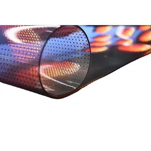 P6 RGB forma personalizzata ad alta luminosità per interni autoadesiva pellicola flessibile LED schermo Led Display