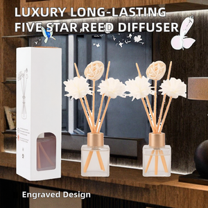 Luxury Eco-Friendly Alcohol Free Long Lasting Fragrance BPA Free Five-Star Hotel Scent <b>Reed</b> <b>Diffuser</b> Home Aroma Decor - Product Image 2
