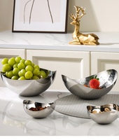 Ensemble de bols de service en acier inoxydable de qualité supérieure pour la cuisine et la salle à manger à la maison, vaisselle de style américain, finition hautement polie pour les aliments