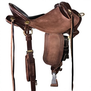 Silla de montar de cuero más vendida para carreras de caballos, estilo europeo, color marrón, resistente al agua, diseño duradero, silla de montar inglesa - Product Image 1
