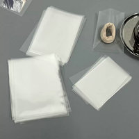 Sacs plats transparents en OPP, impression en héliogravure, emballage jetable personnalisé en plastique à ouverture supérieure pour présentation de bijoux