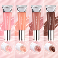Baume à lèvres hydratant et waterproof effet gloss, marque privée, pailleté, nourrissant, végétalien, haute brillance, peptide
