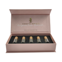 Boîtes d'emballage cadeau pour flacons d'huile essentielle de 3 ml, 10 ml, 15 ml, emballage en papier cosmétique UV avec gaufrage en feuille, boîte à parfum