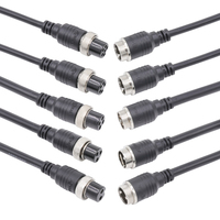 Universal GX M16 2 3 4 5 6 7 8 10 Pin Sistema de cámara de vídeo para coche Cables Conector de aviación Cable moldeado Arnés de cables Led