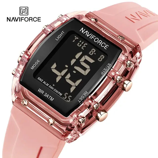 NAVIFORCE Digital Watch Men Outdoor Sport Chronograph Wristwatch Date Week Alarm Waterproof Original Male Electronic Clock 7102