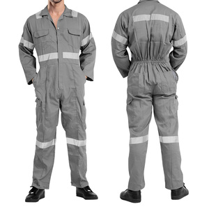 Multi Pocket Waterproof Utility <b>Overalls</b> for <b>Men</b> High Visibility Reflective Tape Cotton Fabric for Construction Field Workwear - Product Image 6