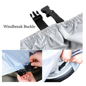 Funda para Motocicleta 210D Poliéster Impermeable Antipolvo para Exteriores Negro Plateado Gris MLXLXXLXXXLXXXXL - Product Image 5
