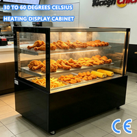Armoires chauffantes de haute qualité pour poulet frit, armoires chauffantes en verre pour aliments, pour les commerces