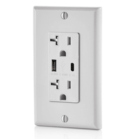 Prise électrique américaine standard FTR20C 3.1a avec double port USB, prise USB 125v, homologuée UL