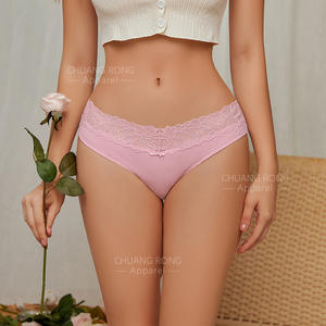 Europa e Stati Uniti più formato filo biancheria intima da <span class=keywords><strong>donna</strong></span> senso della vita bassa di pizzo Splicing puro cotone inguine - Product Image 2