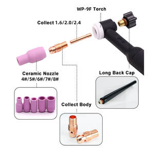 2024 yeni ürün <span class=keywords><strong>Tig</strong></span> kaynak aksesuarları gaz Len kiti 2.4mm <span class=keywords><strong>Tig</strong></span> meşale gaz Lens seti - Product Image 5