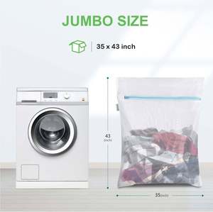 Bolsa de tela de malla para ropa sucia, organizador de almacenamiento para baño, para lavar ropa, gran capacidad, plegable, ¡Oferta especial! Entrega en 7 días - Product Image 1