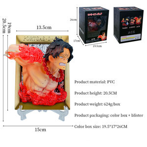 ฟิกเกอร์อนิเมะ3D บรรจุกล่องสามมิติแฟชั่นใหม่กรอบรูปงานฝีมือหนึ่งชิ้นหุ่นอะนิเมะฟิกเกอร์ Sabo <span class=keywords><strong>Luffy</strong></span> Ace - Product Image 2