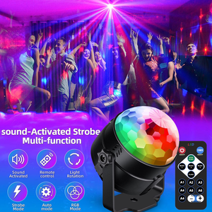 Bola de Discoteca LED con Efecto Estroboscópico de 7 Colores, Activación por Sonido, Control Remoto, para Karaoke, Festivales, Bodas, Bares, Clubes, Fiestas - Product Image 3