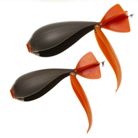 Lanceur d'appâts automatique Orange & Gris, tailles S et L, pour lancer à longue distance, outil de distribution pour la pêche en mer profonde et en lac