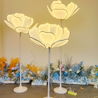 Lampe sur pied LED romantique, élégante, vintage, lumières de décoration de mariage, éclairage détachable pour allée de mariage