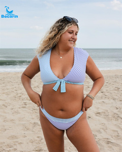 ชุดว่ายน้ำบิกินี่วินเทจ90s ชุดว่ายน้ำบิกินีลายดอกไม้เล็กๆชุดว่ายน้ำเทอร์รี่ชุดว่ายน้ำชายหาด - Product Image 6