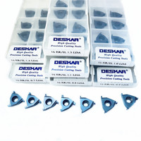 Plaquette de rainurage à montage plat Descar Carbide 16ER/IL 16IR/EL 0.7LDA 0.8LDA 0.9LDA 1.1LDA pour porte-outils de filetage SER/SIR