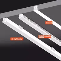 Encastré Flexible Silicone Canal Led Silicone Étanche Flexible Blanc Noir Silicone Diffuseur pour Bande Led Néon Lumière Tube
