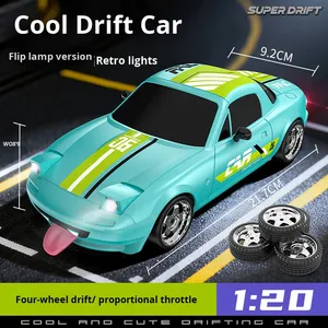 ROXGOCT Nouvelle Conception Voiture RC Électrique 1:20 Jouet de Course <span class=keywords><strong>Drift</strong></span> Haute Vitesse Quatre Roues Motrices AE86 Cadeau d'Intérieur pour Enfants Télécommande 40m - Product Image 3