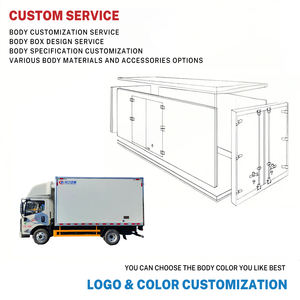 Petites pharmaceutiques faites sur commande de produits agricoles du cargueur 4x2 camion réfrigéré de congélateur de 5 tonnes - Product Image 6