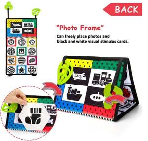 Vente chaude grande taille ventre temps miroir de sol jouet jouet sensoriel pour bébé enfants éducatif développement pli tissu livre jouet - Product Image 2