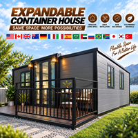 Maison conteneur modulaire extensible de 10 pieds de haut, économique et performante, pour la vie familiale