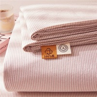 Drap-housse en coton lavé de qualité supérieure à haute élasticité - Motif à carreaux géométriques pour la décoration de chambre - Disponible en SB, QB, KB, SKB