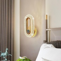 Cristal nordique décoration de la maison lampe murale de luxe chambre tête de lit couloir luminaire intérieur applique murale à LED