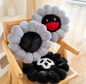 Nouvel oreiller en peluche super doux en forme de fleur avec motif tournesol personnalisé, housse en coton confortable et rembourrage en coton PP, unisexe - Product Image 1